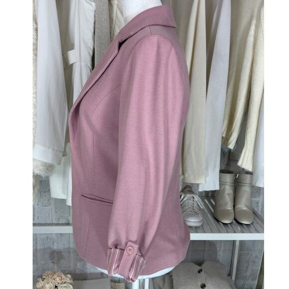 41 Hawthorn Women's Sz S Mauve Pink Open Front Lined Cuffed Blazer Jacket #0560 - Picture 3 of 14